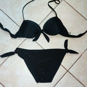 NWOT Padded Bikini Set Tie Knot Insert Pocket Extra Small Medium